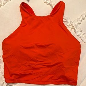 Athleta spandex workout tank with built in bra / padding